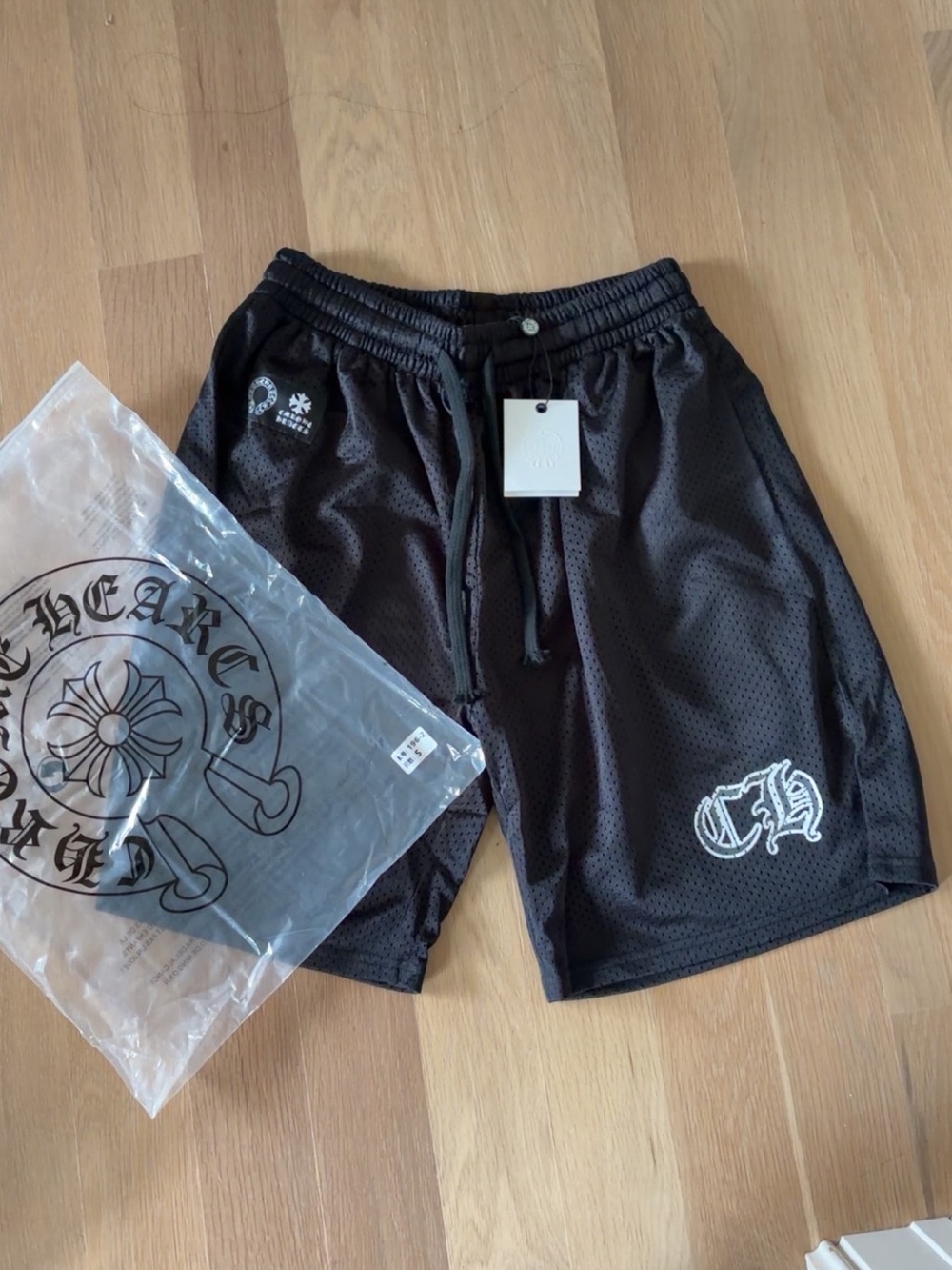 Black Chrome Hearts shorts